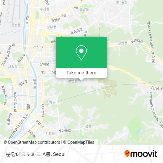 분당테크노파크 A동 map