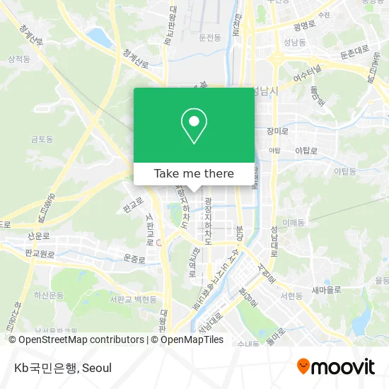 Kb국민은행 map