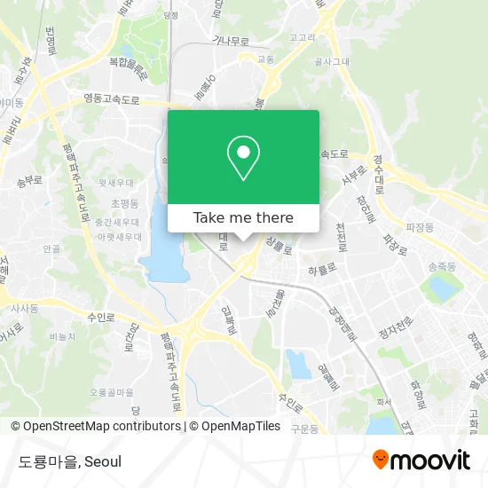 도룡마을 map