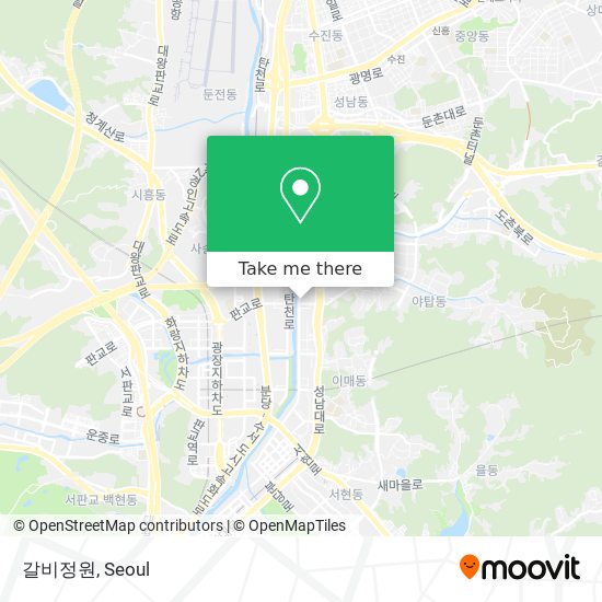 갈비정원 map