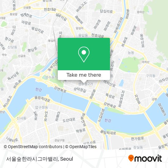 서울숲한라시그마밸리 map