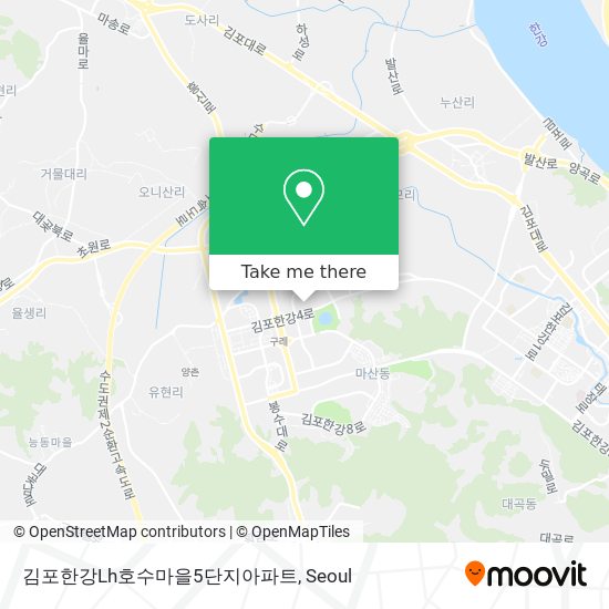 김포한강Lh호수마을5단지아파트 map