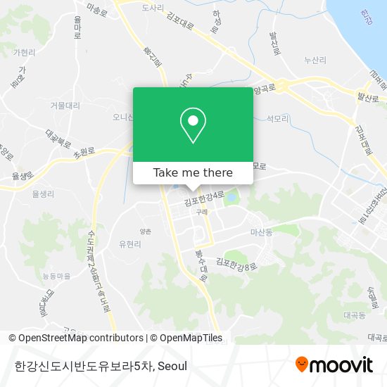 한강신도시반도유보라5차 map