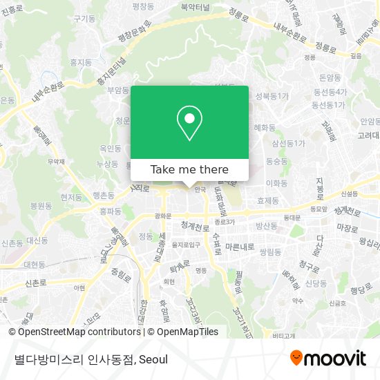 별다방미스리 인사동점 map