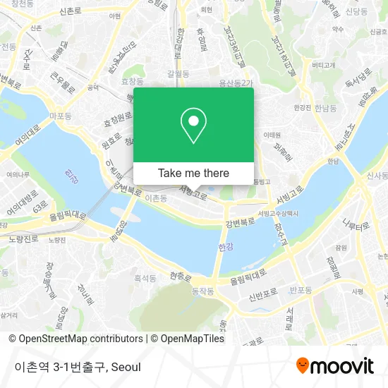 이촌역 3-1번출구 map