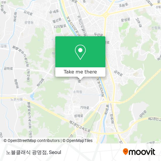 노블클래식 광명점 map