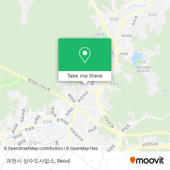 과천시 상수도사업소 map