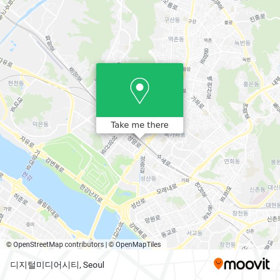 디지털미디어시티 map