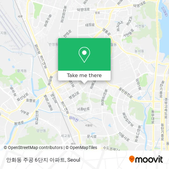 안화동 주공 6단지 아파트 map