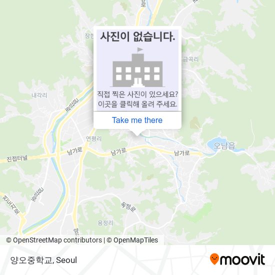양오중학교 map