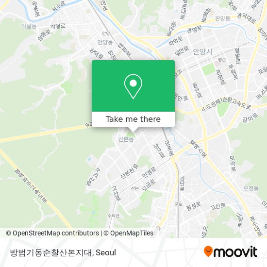 방범기동순찰산본지대 map