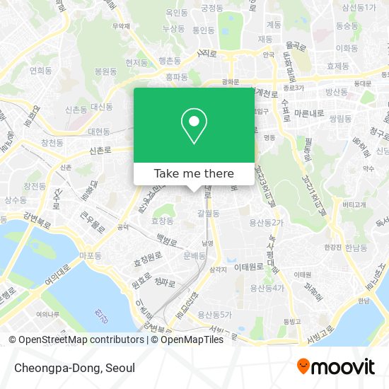 Cheongpa-Dong map