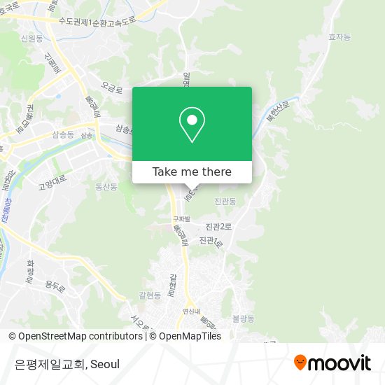 은평제일교회 map