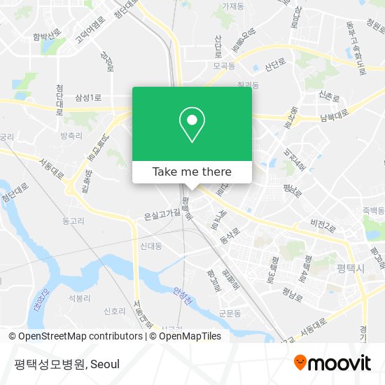 평택성모병원 map