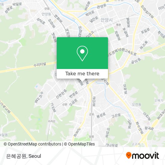 은혜공원 map