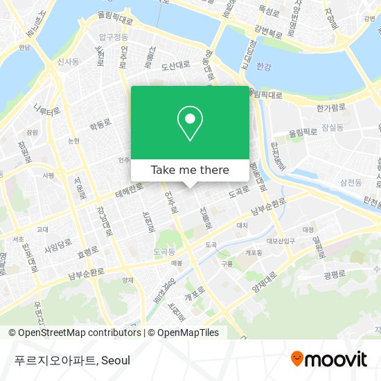 푸르지오아파트 map