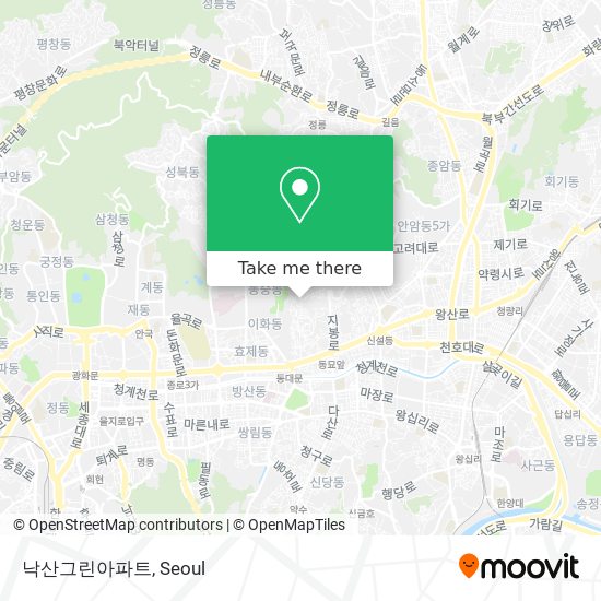 낙산그린아파트 map