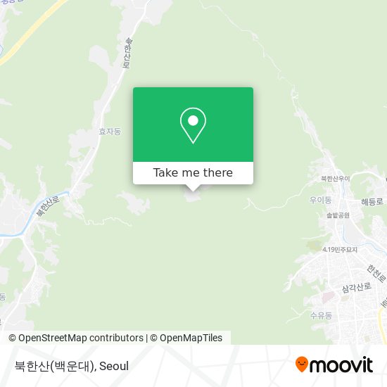북한산(백운대) map