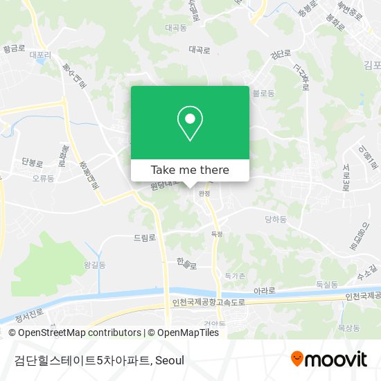 검단힐스테이트5차아파트 map