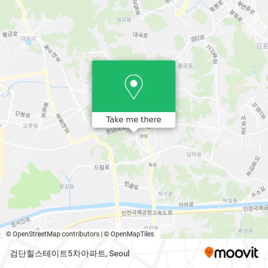 검단힐스테이트5차아파트 map