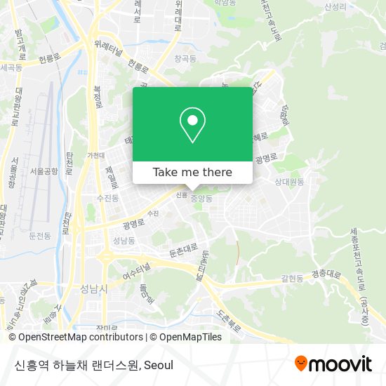 신흥역 하늘채 랜더스원 map