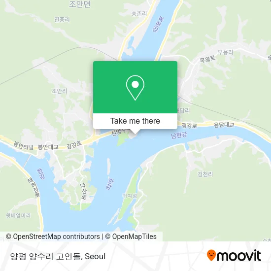 양평 양수리 고인돌 map