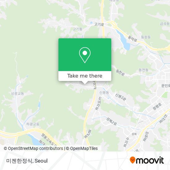 미젠한정식 map