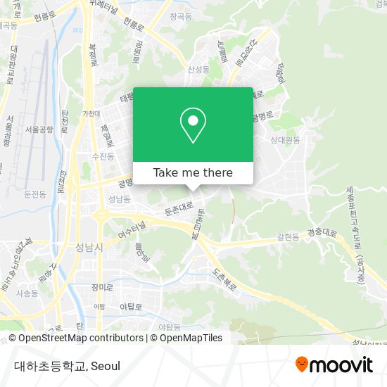 대하초등학교 map