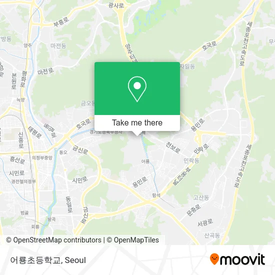 어룡초등학교 map