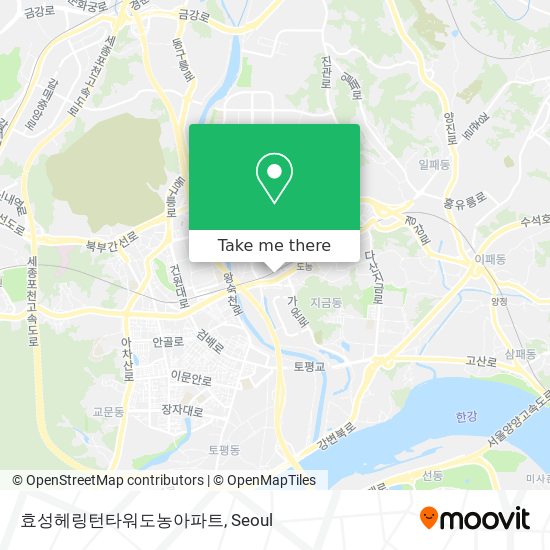 효성헤링턴타워도농아파트 map