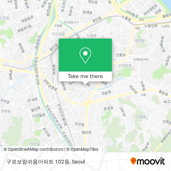 구로보람쉬움아파트 102동 map