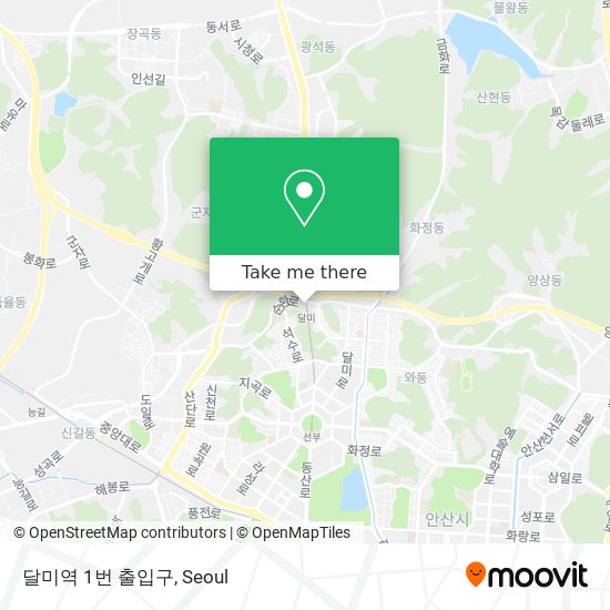 달미역 1번 출입구 map