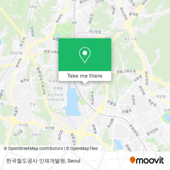한국철도공사 인재개발원 map