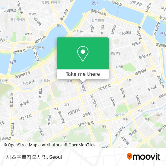서초푸르지오서밋 map