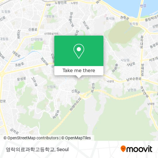 영락의료과학고등학교 map