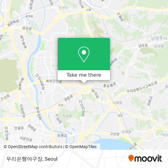 우리은행야구장 map