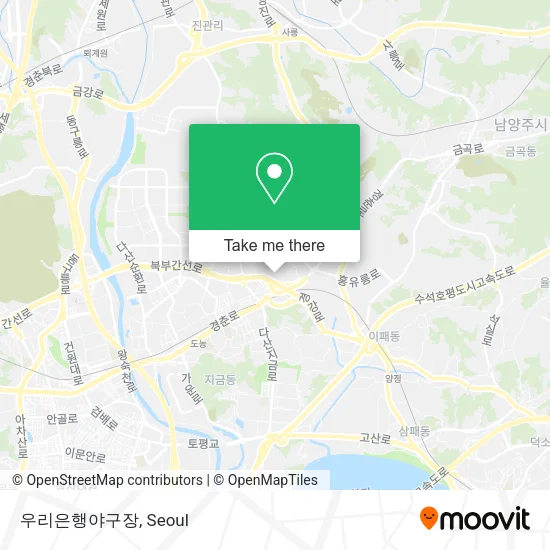 우리은행야구장 map