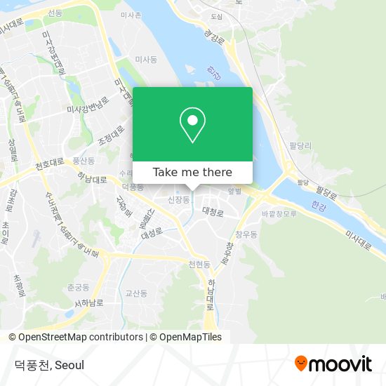 덕풍천 map