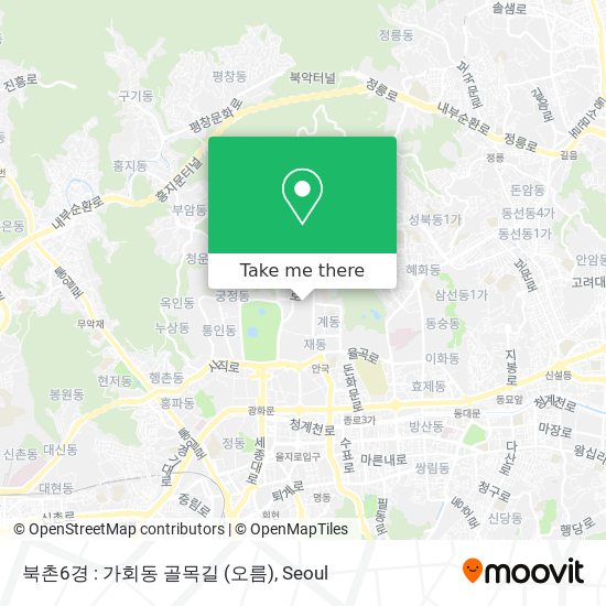 북촌6경 : 가회동 골목길 (오름) map