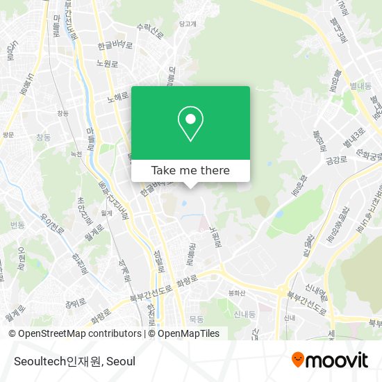 Seoultech인재원 map