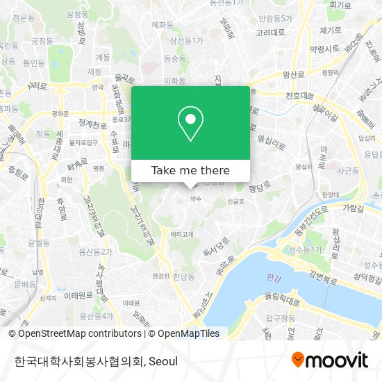 한국대학사회봉사협의회 map