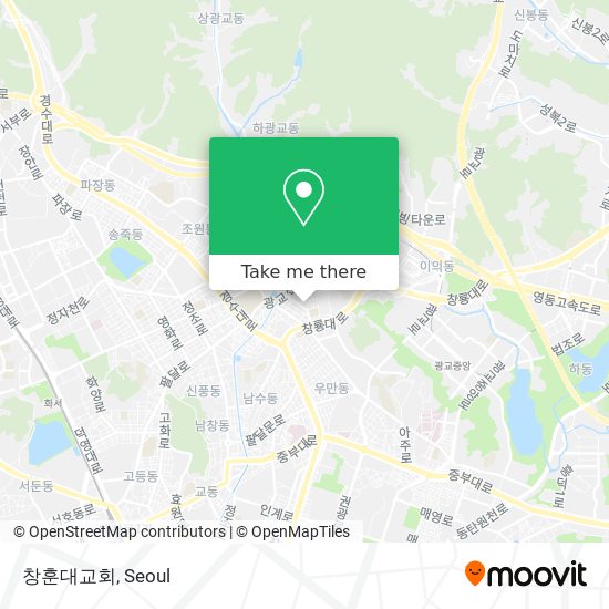 창훈대교회 map