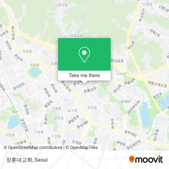 창훈대교회 map