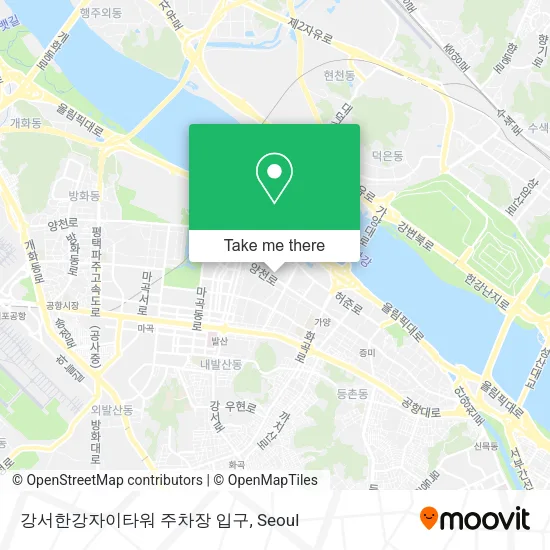 강서한강자이타워 주차장 입구 map