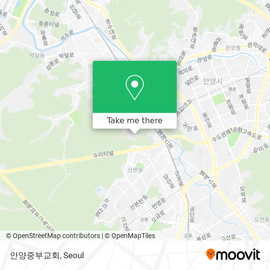 안양중부교회 map