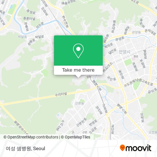 여성 샘병원 map