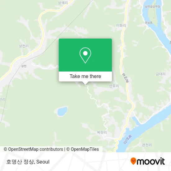 호명산 정상 map