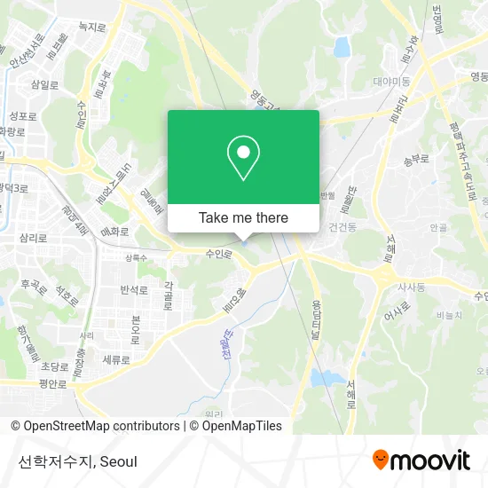 선학저수지 map
