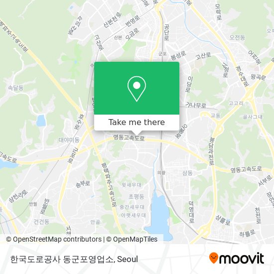 한국도로공사 동군포영업소 map