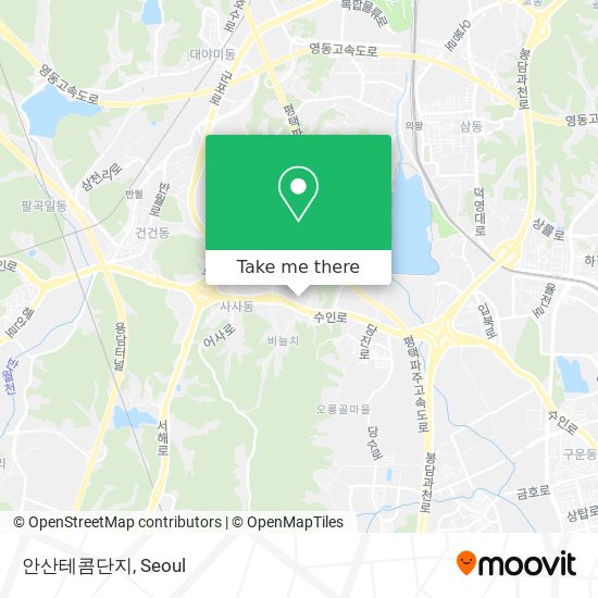 안산테콤단지 map